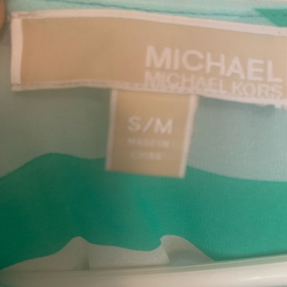 🎉2/$60 sale🎉 Michael Kors beautiful striped colorful top size S/M almost new - Picture 3 of 3